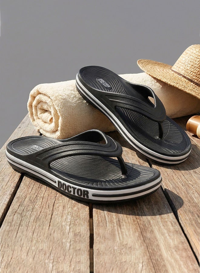 DOCTOR EXTRA SOFT شباشب دكتور إكسترا سوفت الرجالية الكلاسيكية والعصرية ذات النعل المريح بتقنية الضغط الإبري للبالغين | مريحة وخفيفة الوزن | أنيقة ومضادة للانزلاق | شباشب يومية مقاومة للماء للرجال/الأولاد D-553 - Image 1